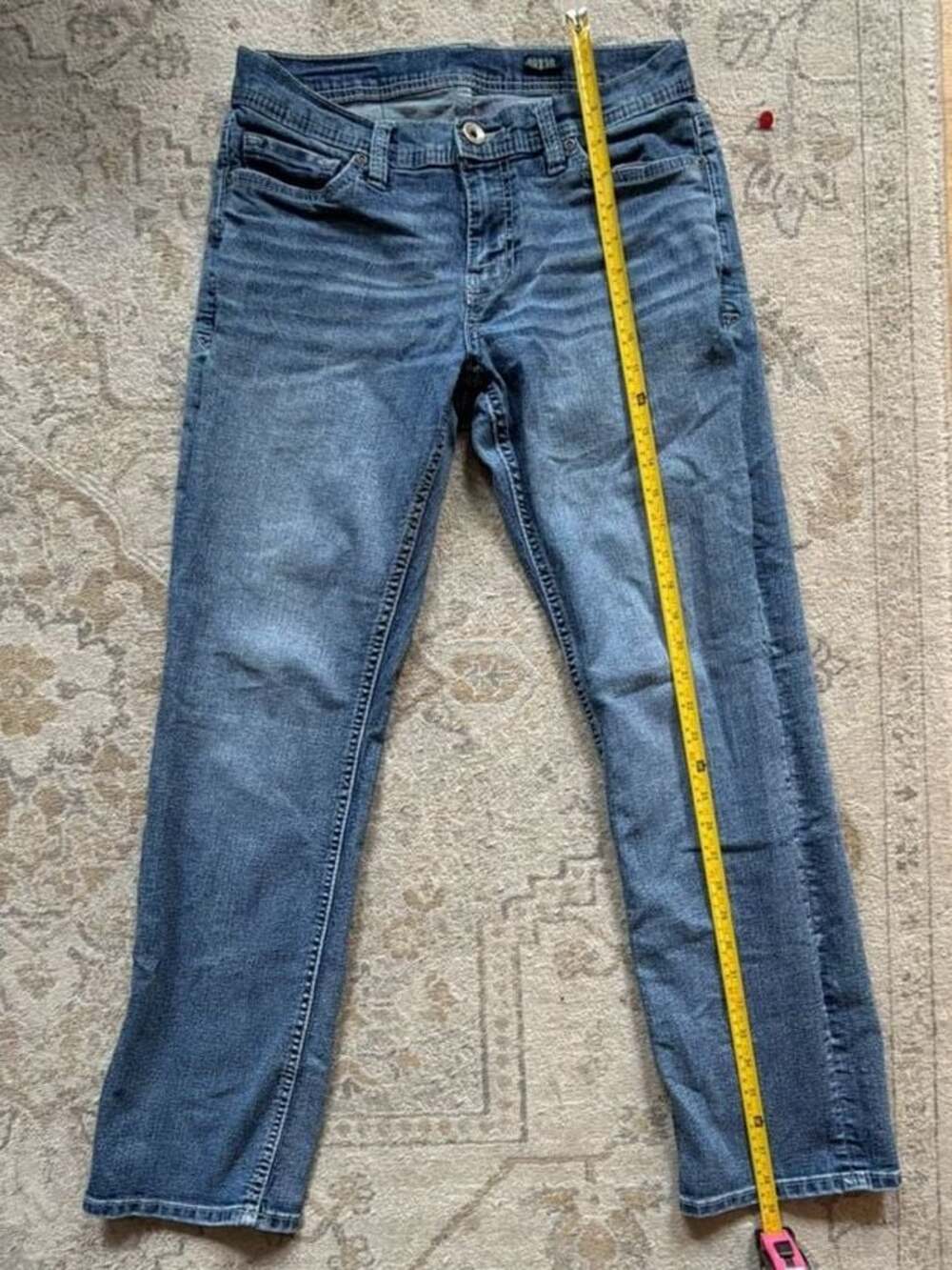 Reclaim Blue Denim Straight Leg Jeans - Size 29x30